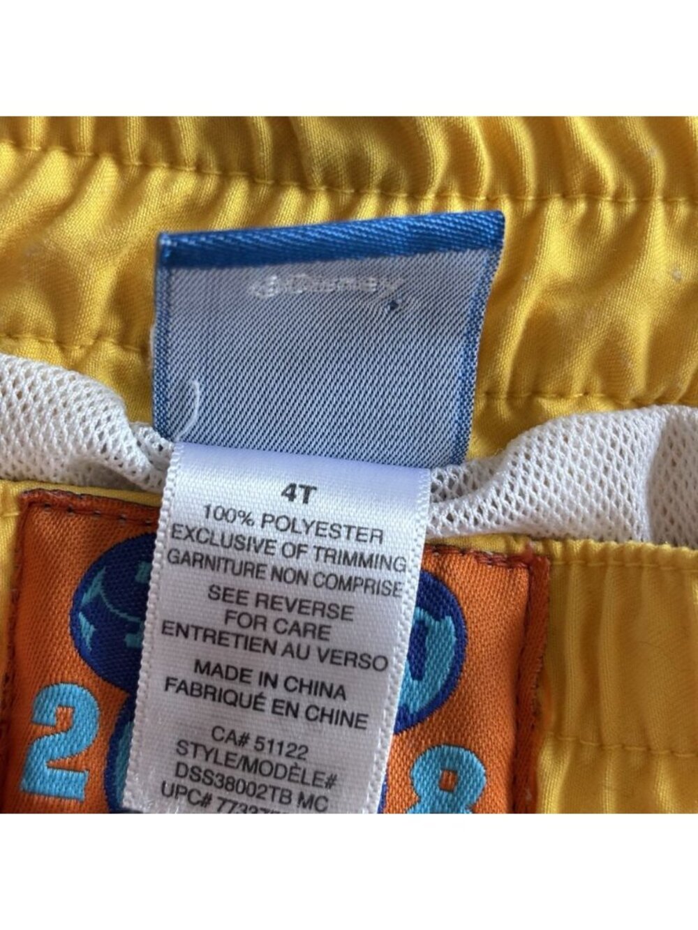 Vintage Disney Mickey Mouse Malibu Surf Swim Trunks Vibrant Summer Graphic Boy - Picture 8 of 11